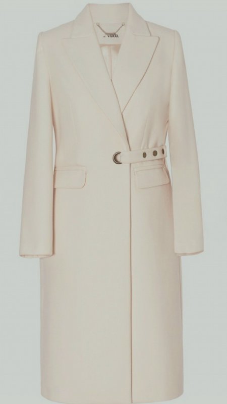 Mantou elegant Flavia din stofa cu lana cod S458