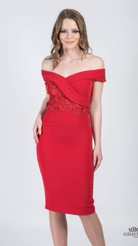 Rochie Tatiana culoare roșie cod R624