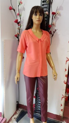 Bluza din vascoza culoare roz cod B178