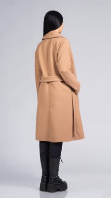 Palton elegan Dorina culoare camel cod S456