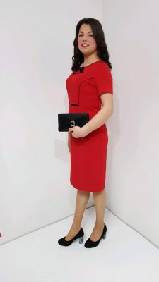 Rochie Alexandra culoare roșie cod R566