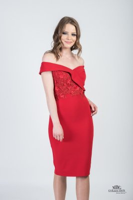 Rochie Tatiana culoare roșie cod R624